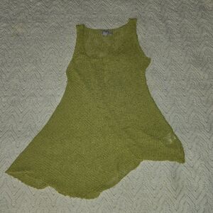 Olive Green Knit Tank Dress